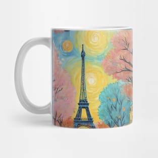 Parisian Nightscape: Van Gogh's Eiffel Reverie Mug